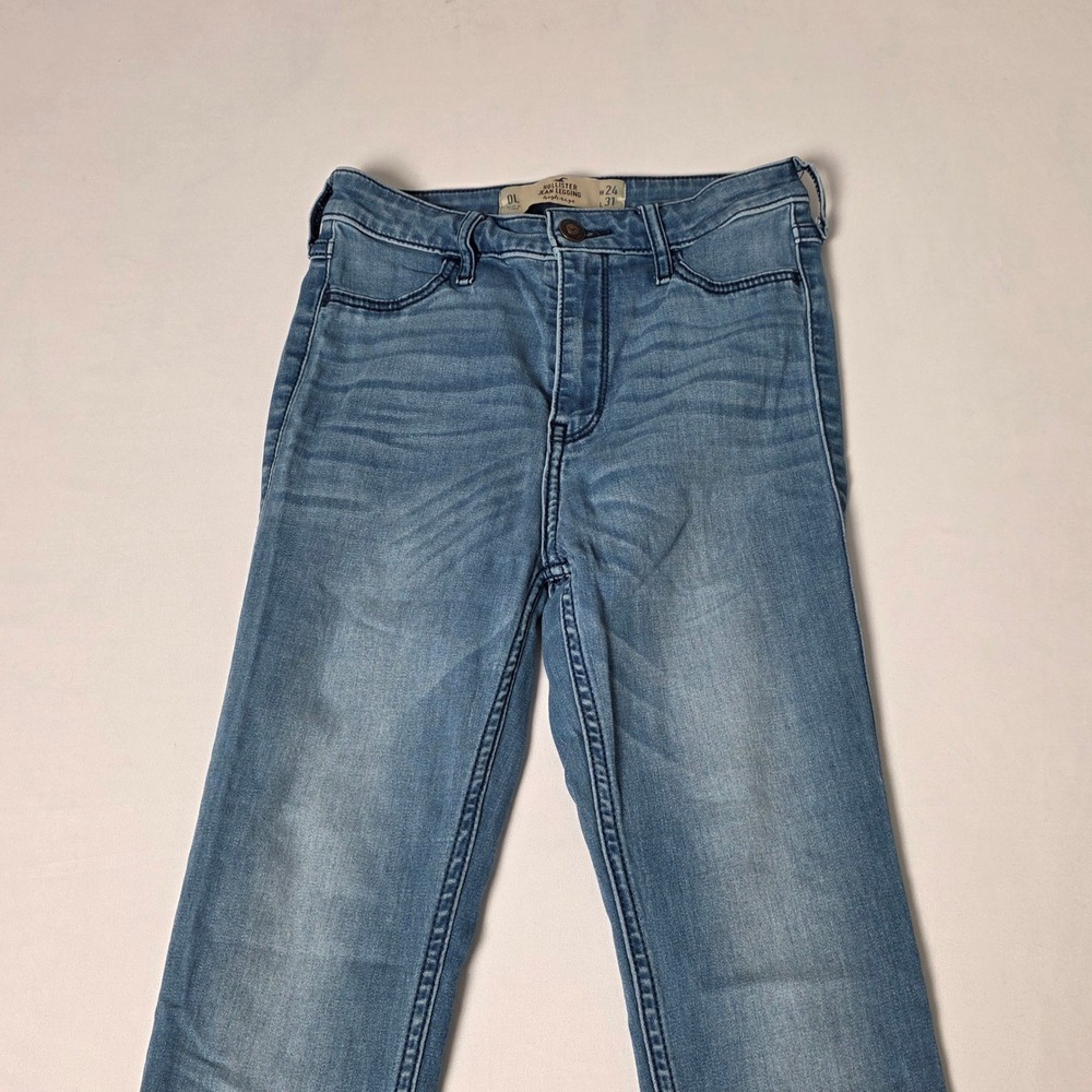 Hollister Jean Legging Girls 0L Blue High Rise Skinny Medium Wash Stretch 24x31
